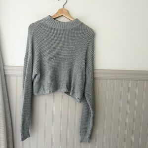 Hollister Gray Crew Neck Sweater